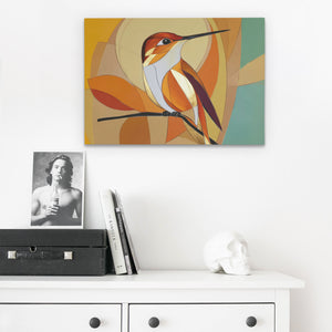 Amber Wing Perch - Luxury Wall Art