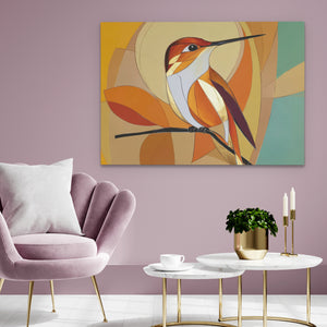 Amber Wing Perch - Luxury Wall Art