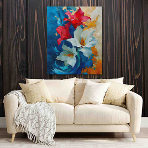 American Lily - Blue Wall Art