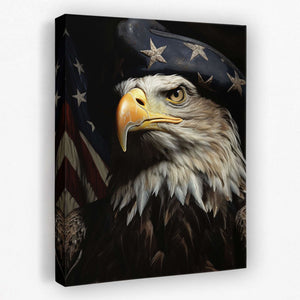 American Patriot - America Canvas Wall Art