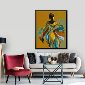 Ancestral Golden Grace - Luxury Wall Art