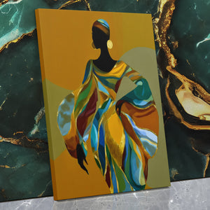 Ancestral Golden Grace - Luxury Wall Art