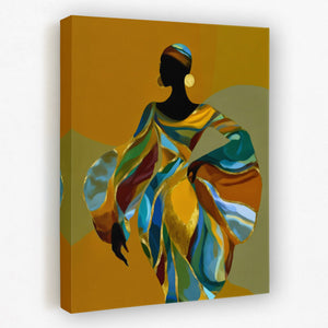 Ancestral Golden Grace - Luxury Wall Art