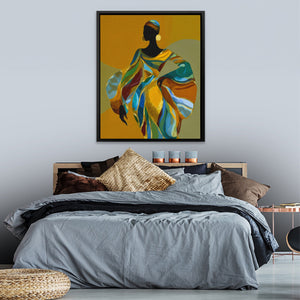 Ancestral Golden Grace - Luxury Wall Art
