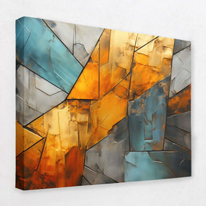 Ancient Eclipse - Gray Canvas Wall Art