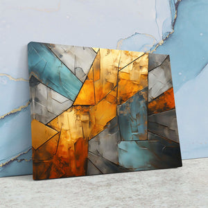 Ancient Eclipse - Gold Horizontal Canvas Print