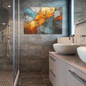 Ancient Eclipse - Gray Art for Bathroom