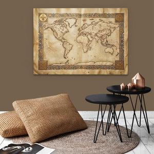 Ancient Globe Illuminated — Ancient Globe Illuminated brown wallroom 256
