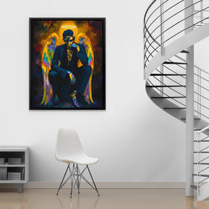 Angel's Weighty Crown - Colorful Wall Art