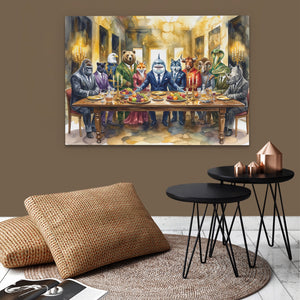 Animals Last Supper - Luxury Wall Art