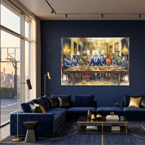 Animals Last Supper — Animals Last Supper Basketball Room Land 23