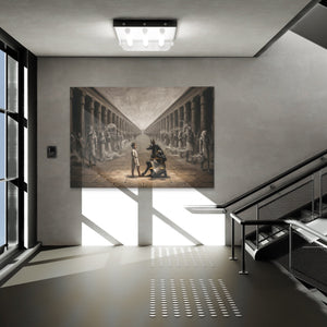 Anubis Columned Procession - Luxury Wall Art