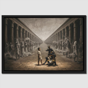 Anubis Columned Procession - Luxury Wall Art
