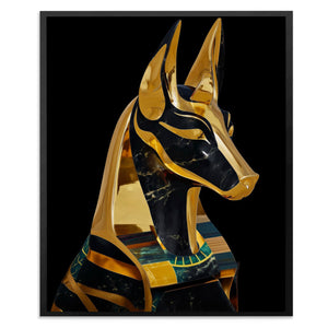 Anubis Golden Depths - Luxury Wall Art