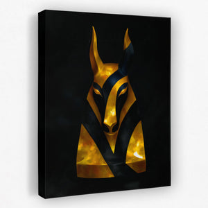 Anubis Golden Fragments - Luxury Wall Art