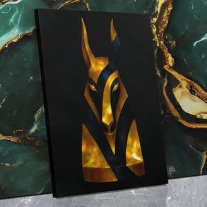 Anubis Golden Fragments - Luxury Wall Art