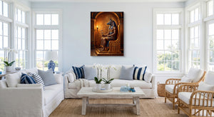 Anubis Judgment Seat โ anubis judgment seat white living room 1port flush print