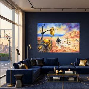 Anubis Melting Desert — Anubis Melting Desert Basketball Room Land 25