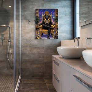 Anubis Throne Gold โ anubis throne gold sq bathroom 1port flush print