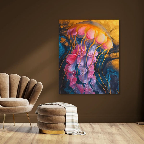 Aquatic Artistry in a room