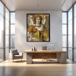 Archangel's Golden Armor - Luxury Wall Art