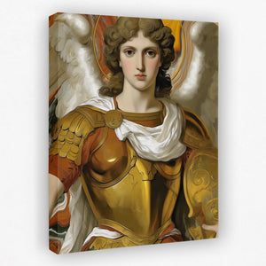Archangel's Golden Armor - Luxury Wall Art