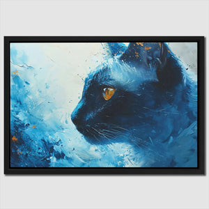 Arctic Cat - Blue Cat Canvas Print