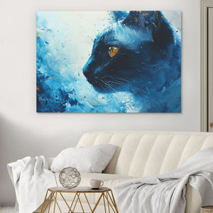 Arctic Cat - Blue Canvas Wall Art