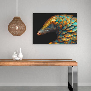 Armored Armadillo - Large Canvas Print
