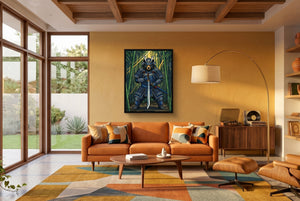 Armored Bear Katana โ armored bear katana living room interior space 1port framed black