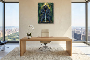 Armored Bear Katana โ armored bear katana office with city view 5 1port flush print