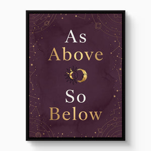 As Above Celestial โ as above celestial white studio framed black