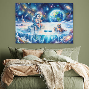 Astronaut Cosmic Fishing โ Astronaut Cosmic Fishing Green Bedroom 65