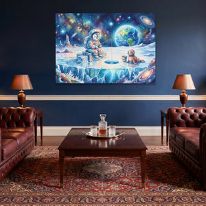 Astronaut Cosmic Fishing โ Astronaut Cosmic Fishing Lounge Wall Land 155