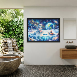 Astronaut Cosmic Fishing โ Astronaut Cosmic Fishing Outdoor Bathroom Land 173