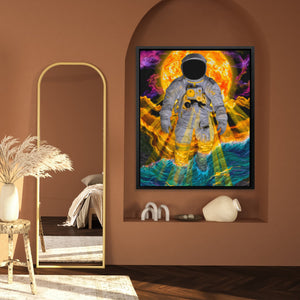 Astronaut's Solar Drift - Luxury Wall Art