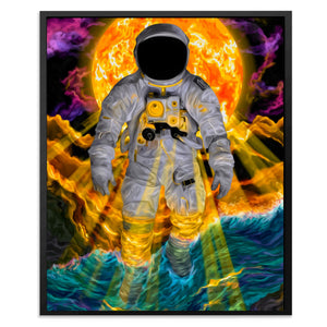 Astronaut's Solar Drift - Luxury Wall Art