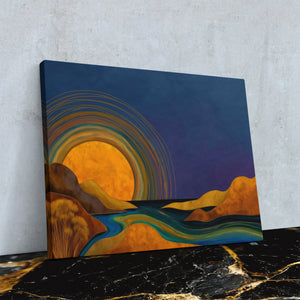 Aurora Mountain Dawn - Luxury Wall Art
