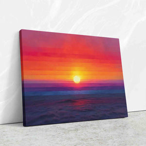 Aurora Sunset - Horizontal Art for Bathroom