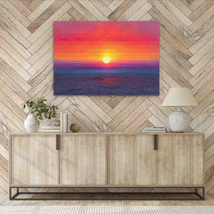 Aurora Sunset - Abstract Colorful Canvas Wall Art