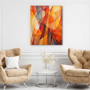 Autumn Colors - Orange Vertical Canvas Print