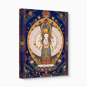 Avalokiteshvara Golden Radiance โ avalokiteshvara golden radiance angled flush print