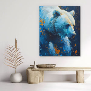 Azul Running Bear - Animals Art