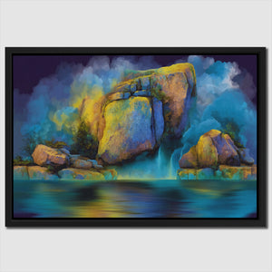 Azure Cliffs Rising - Luxury Wall Art