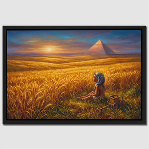 Baby Pharaoh Sunset canvas wall art