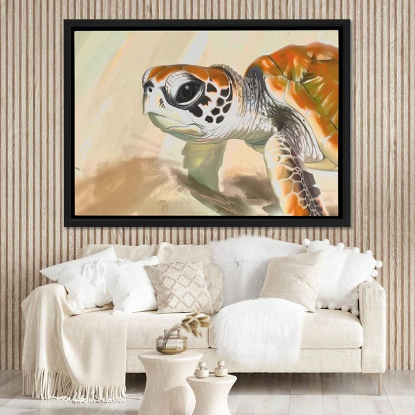 Baby Turtle in a room
