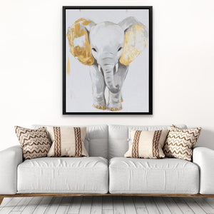 Baby White Elephant - Luxury Wall Art