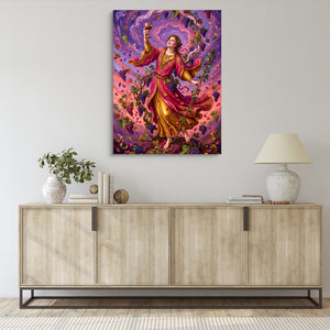 Bacchus's Purple Revel โ bacchus's purple revel sq living room desk 1port flush print