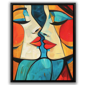 Balanced Beauty - Red Lesbian Canvas Print