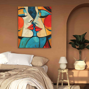 Balanced Beauty - Pop Art Red Canvas Wall Art